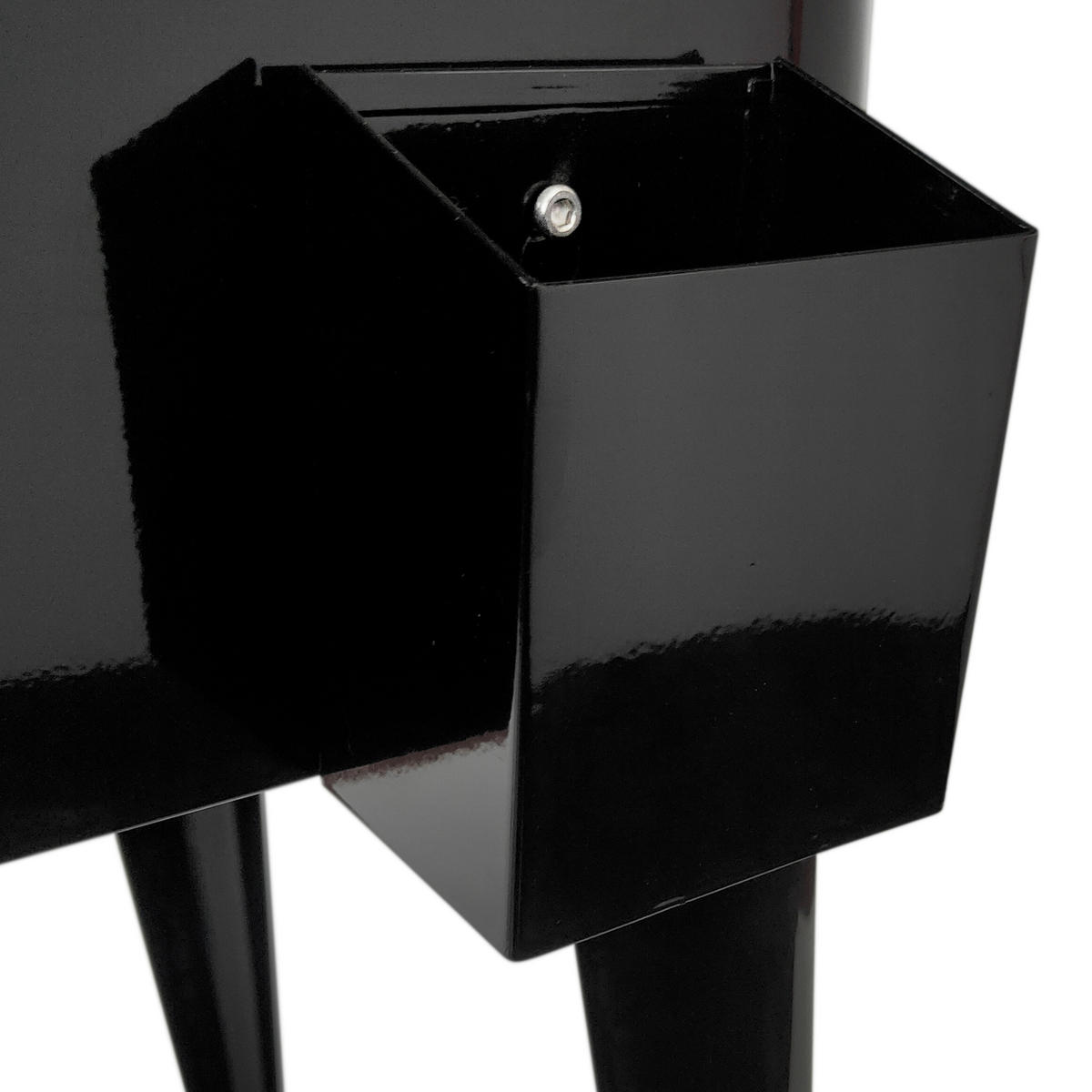 KÜHLBOX AXI RETRO KÜHLER Schwarz  - Schwarz, KONVENTIONELL, Metall (43,00/89,00/92,00cm) - Ambia Garden