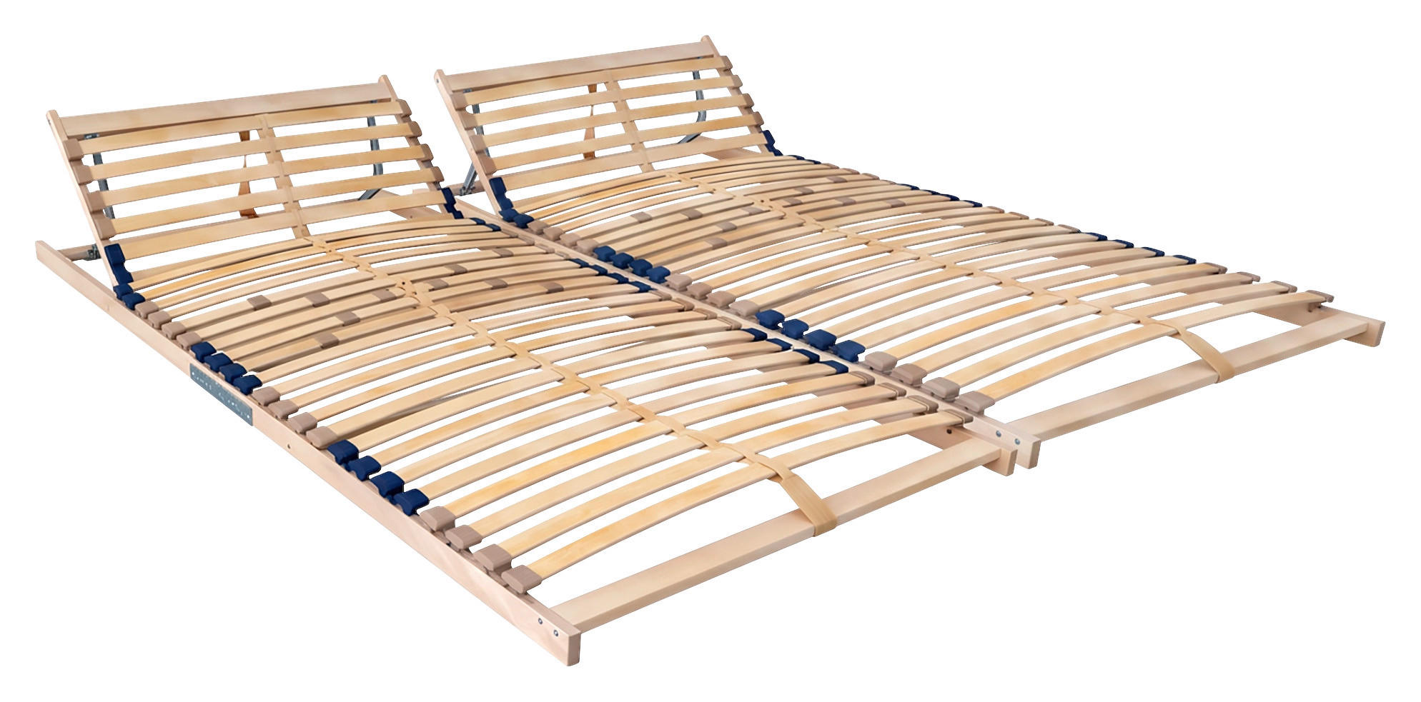 LATTENROSTSET 180/200 cm Kopfteil, Mittelzone verstellbar, Birke  - Birkefarben, Basics, Holz (180/200cm) - Boxxx