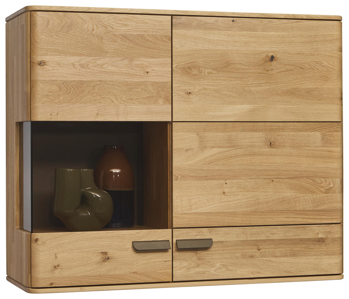 HÄNGEELEMENT Wildeiche  106,9/87,4/37,1 cm  - Wildeiche/Bronzefarben, Natur, Glas/Holz (106,9/87,4/37,1cm) - Valnatura