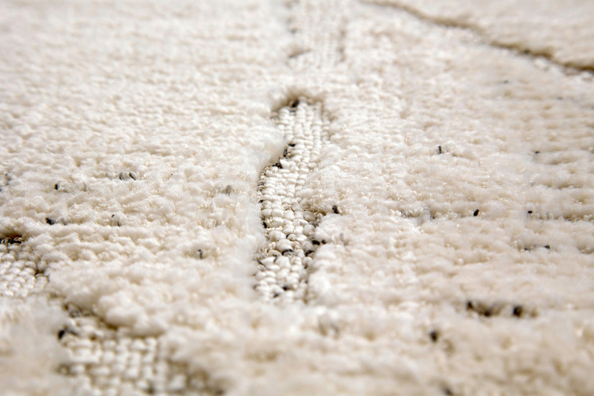 WEBTEPPICH 133/190 cm Lou Creme, Grau rechteckig  - Creme/Grau, Basics, Kunststoff/Textil (133/190cm) - Astra