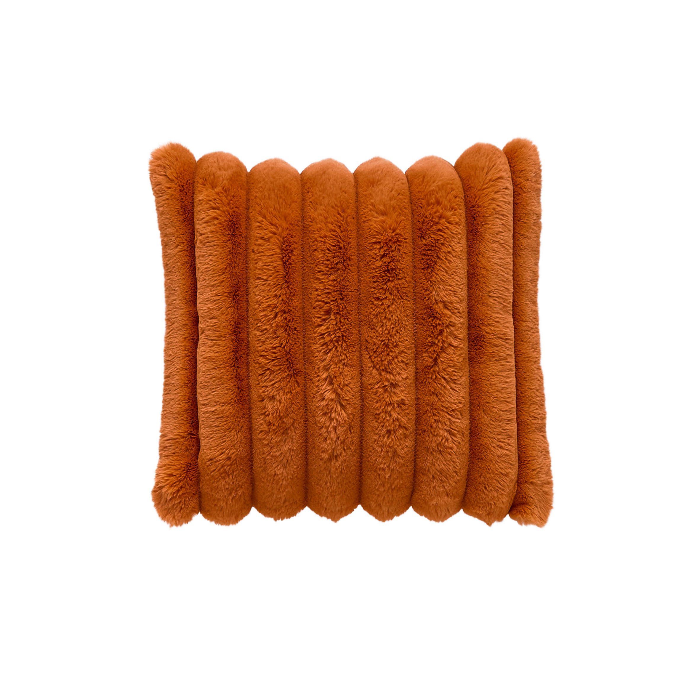 FELLKISSENHÜLLE 48/48 cm  - Terracotta, Textil (48/48cm) - Novel