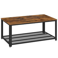 COUCHTISCH in Holzwerkstoff 106,6/60,6/45 cm  - Schwarz/Braun, Trend, Holzwerkstoff/Metall (106,6/60,6/45cm) - Boxxx