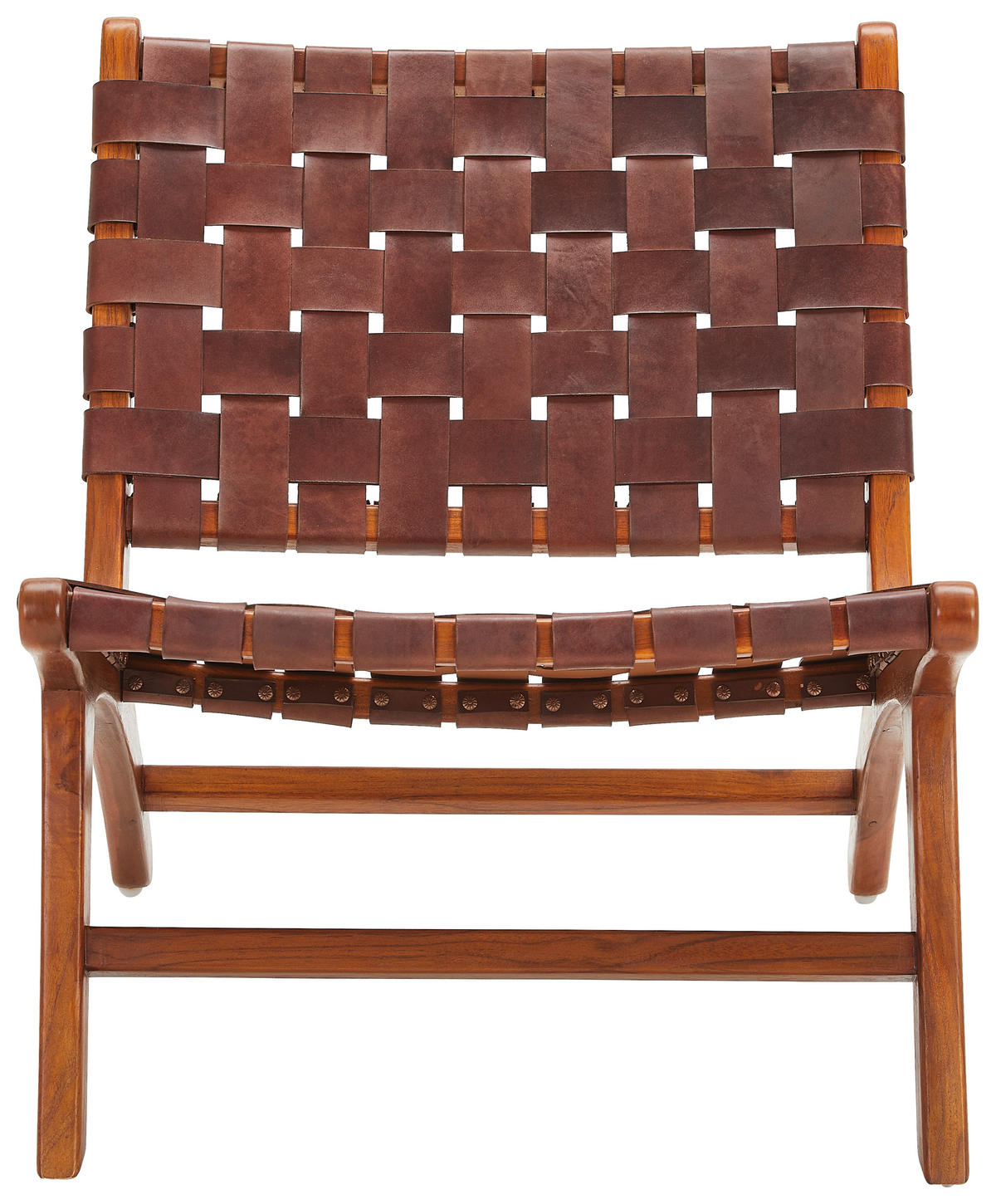 KŘESLO, kůže, dřevo, koňaková - koňaková, Basics, dřevo/kůže (60/78/68cm) - MID.YOU