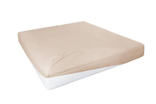 TOPPER-SPANNLEINTUCH 150/200 cm Jersey  - Beige, Basics, Textil (150/200cm)