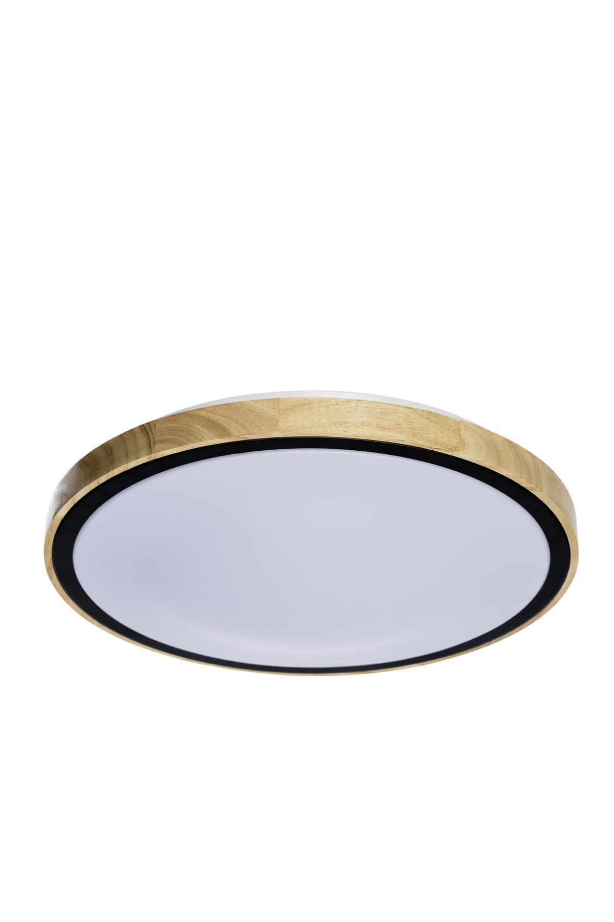 LED PLAFONJERA  - bela/boja jasena, Osnovno, drvo/metal (42cm)