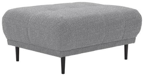 HOCKER in Textil Grau  - Schwarz/Grau, Design, Holz/Textil (93/45/77cm) - Stylife