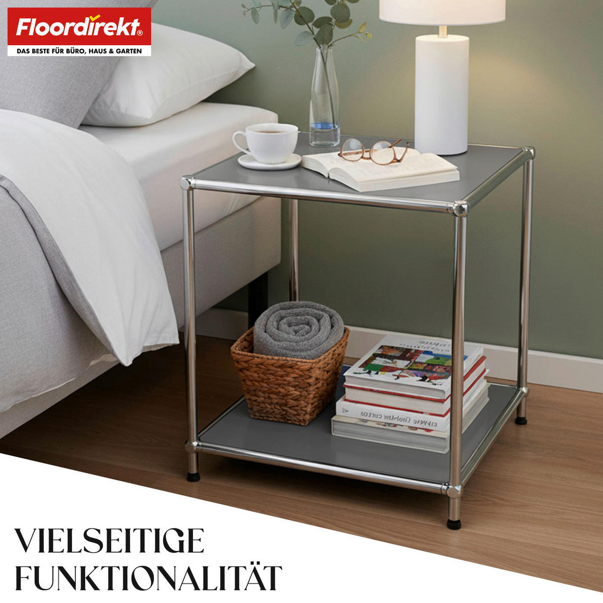 REGAL Grau  - Grau, Basics, Metall (40/46/40cm) - Floordirekt