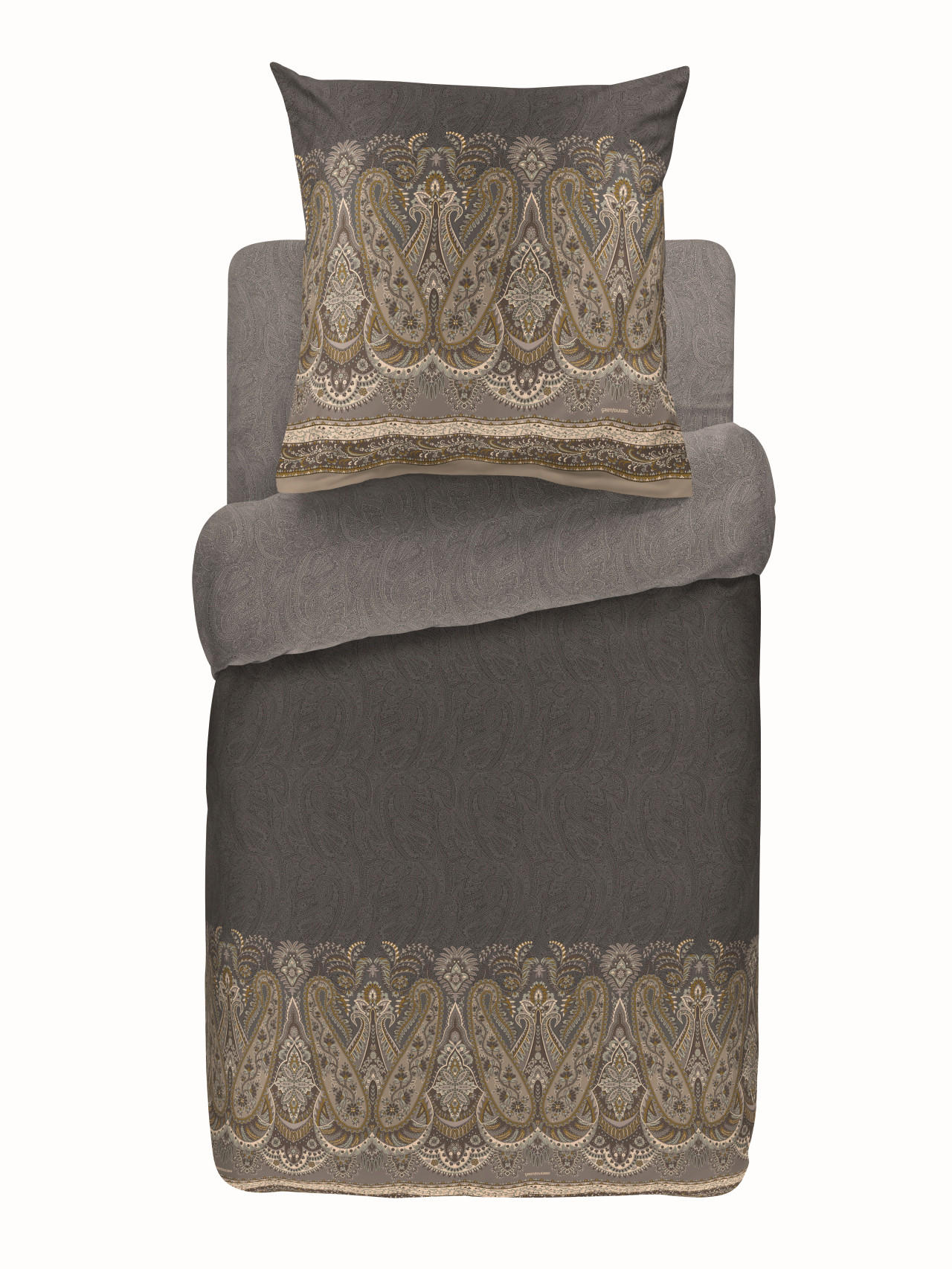 BETTWÄSCHE SABBIONETA 155/220 cm  - Grün, Basics, Textil (155/220cm) - Bassetti