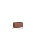 GARDEROBENBANK - Terracotta/Grau, MODERN, Kunststoff (74,5/41,5/34,9cm) - Carryhome
