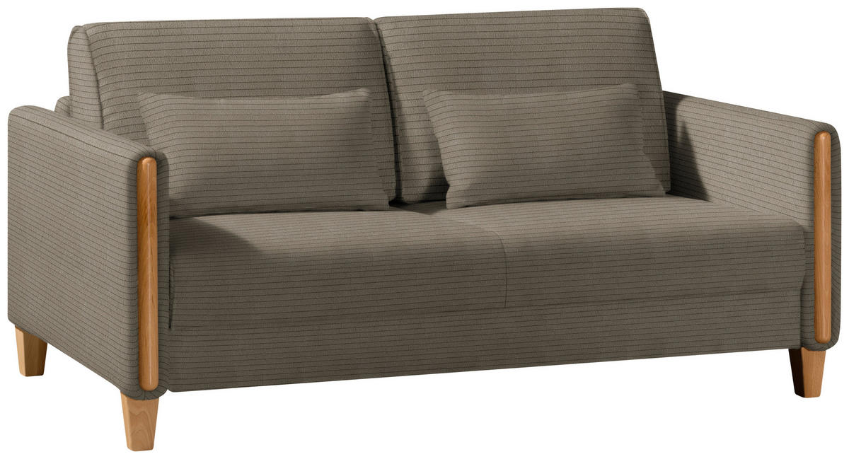 SCHLAFSOFA in Cord Braun, Buchefarben  - Buchefarben/Braun, Design, Holz/Textil (174/88/104cm) - Niels Andersson
