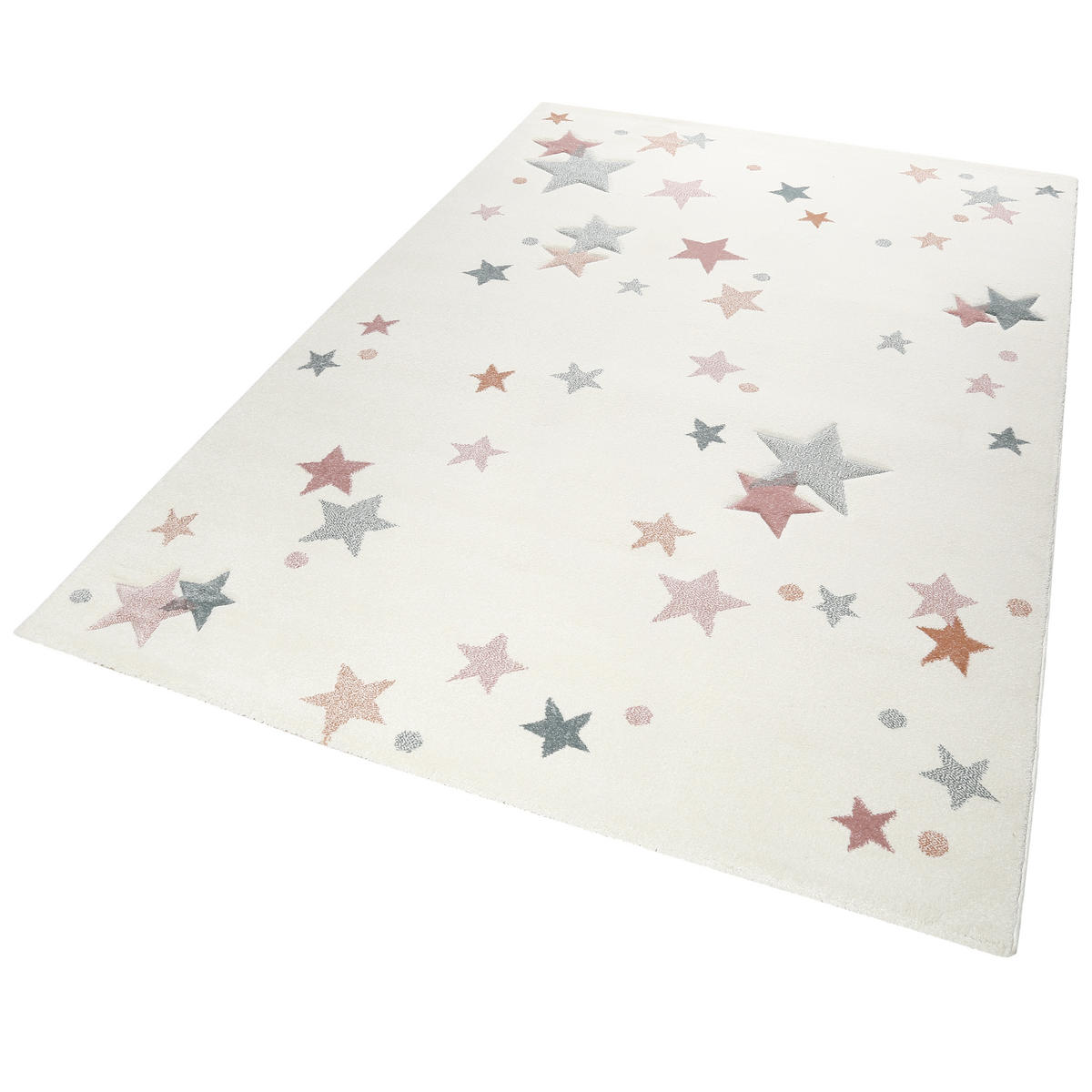 KINDERTEPPICH 120/170 cm Jonne  - Hellrosa/Weiß, Trend, Textil (120/170cm) - Esprit