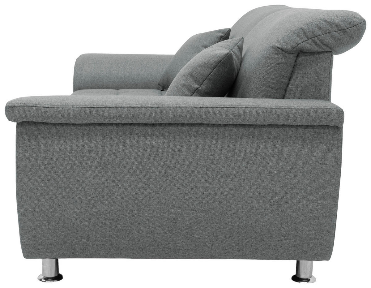 2-SITZER-SOFA Webstoff Mintgrün  - Chromfarben/Mintgrün, KONVENTIONELL, Textil/Metall (190/81/97cm) - MID.YOU