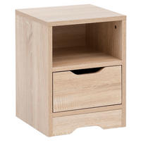 ÉJJELISZEKRÉNY tölgyfa színű  - tölgyfa színű, Modern, faalapú anyag (31/43/31cm) - MID.YOU