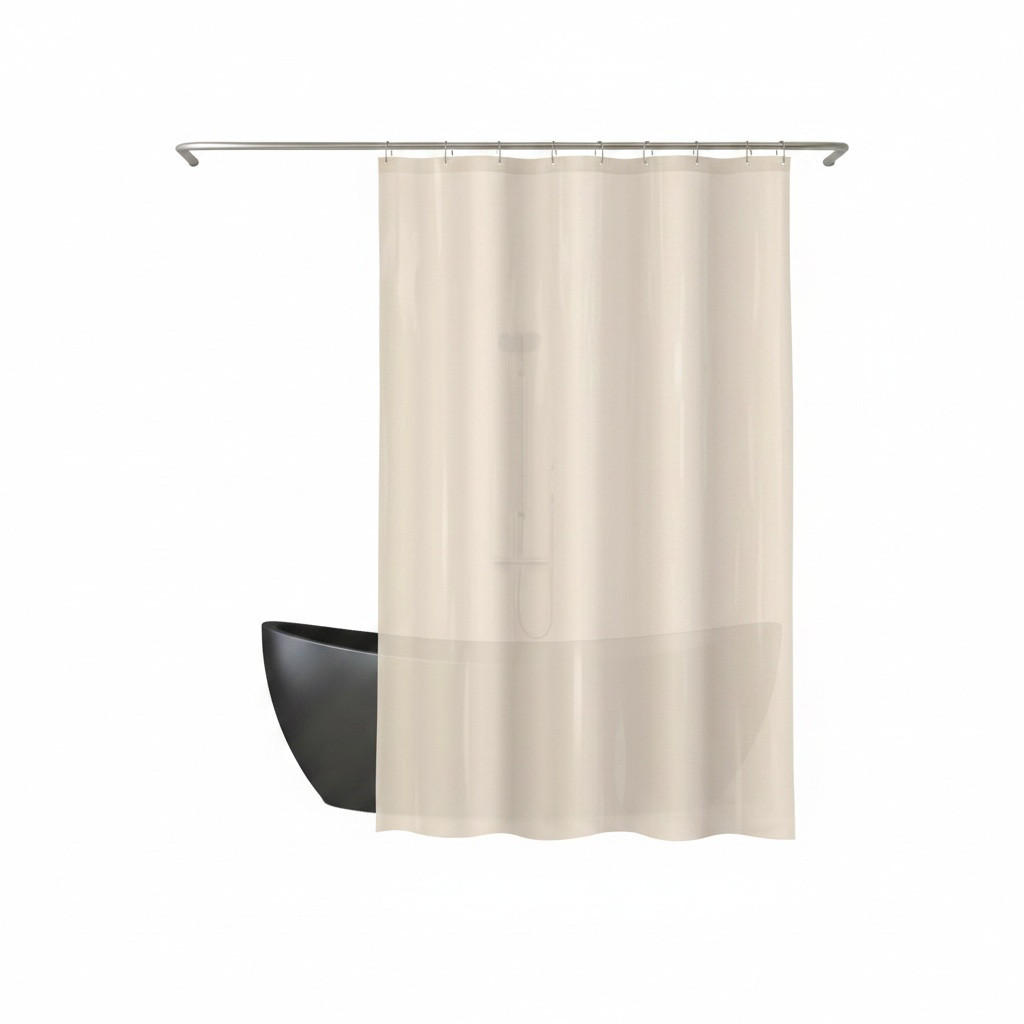 DUSCHVORHANG ROMANA 180/180 cm  - Beige, Basics, Textil (180/180cm) - MSV