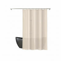 DUSCHVORHANG ROMANA 180/180 cm  - Beige, Basics, Textil (180/180cm) - MSV