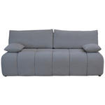 BOXSPRINGSOFA in Chenille Grau  - Schwarz/Grau, MODERN, Kunststoff/Textil (210/72/105cm) - Cantus