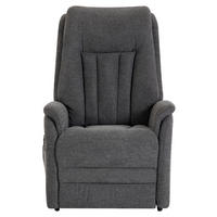 FERNSEHSESSEL  mit Aufstehhilfe Webstoff Dunkelgrau  - Dunkelgrau/Schwarz, KONVENTIONELL, Textil (77/115/90cm) - Cantus