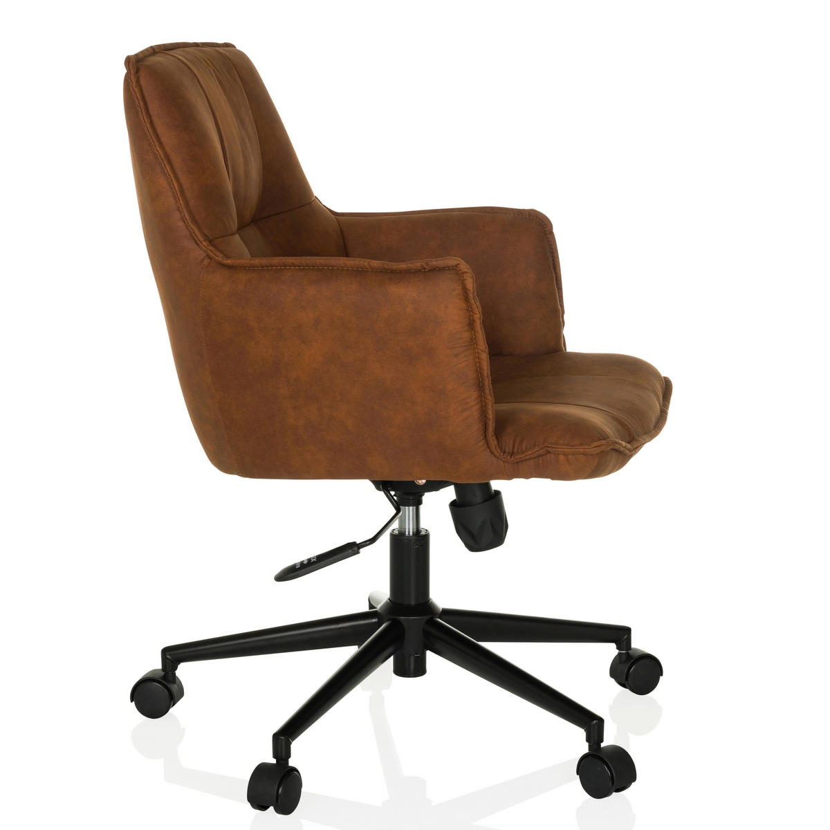 DREHSTUHL Braun  - Schwarz/Braun, MODERN, Kunststoff/Textil (54/85/70cm) - MID.YOU