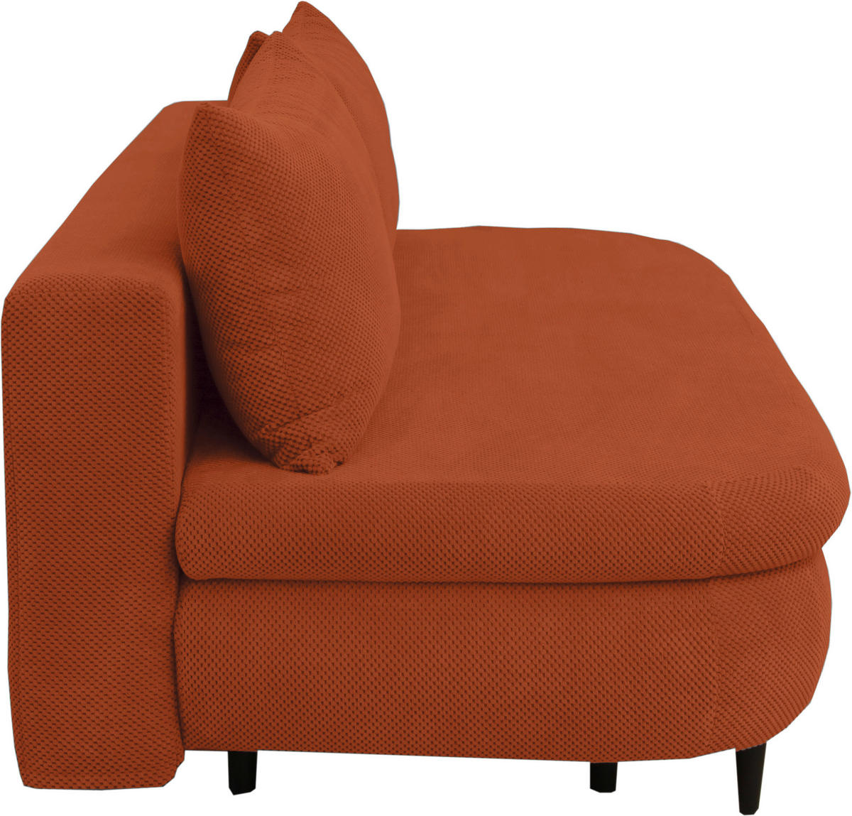 SCHLAFSOFA in Webstoff, Plüsch Rostfarben  - Rostfarben/Schwarz, Design, Textil (213/89/105cm) - Novel