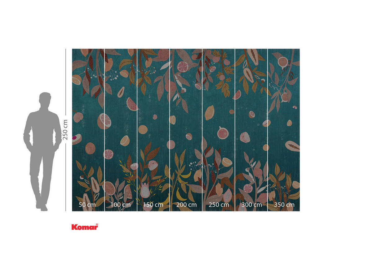 NON WOVEN-TAPET 350/250 cm  - multicolor, Basics (350/250cm) - Komar