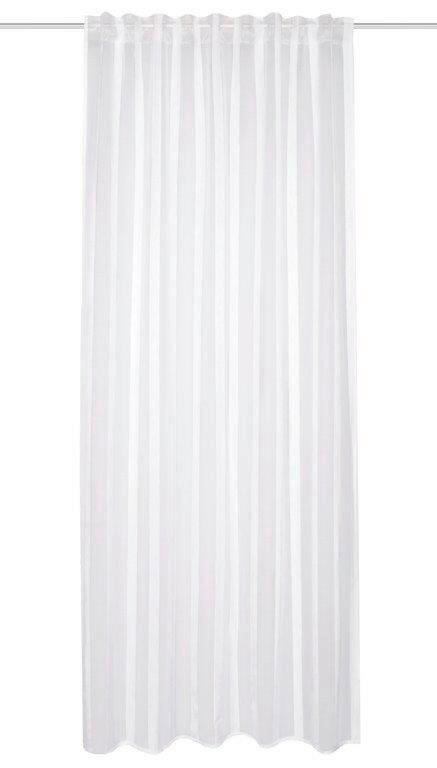 FERTIGVORHANG transparent  - Ecru, Basics, Textil (140/245cm)