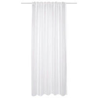 FERTIGVORHANG transparent  - Weiß, Basics, Textil (140/245cm)