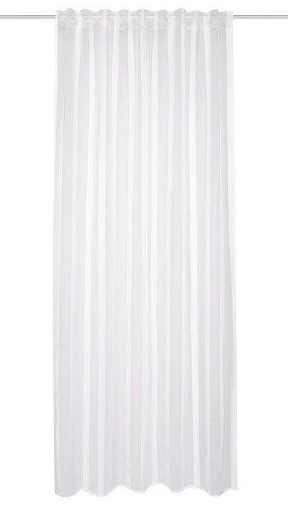 FERTIGVORHANG transparent  - Weiß, Basics, Textil (140/245cm)