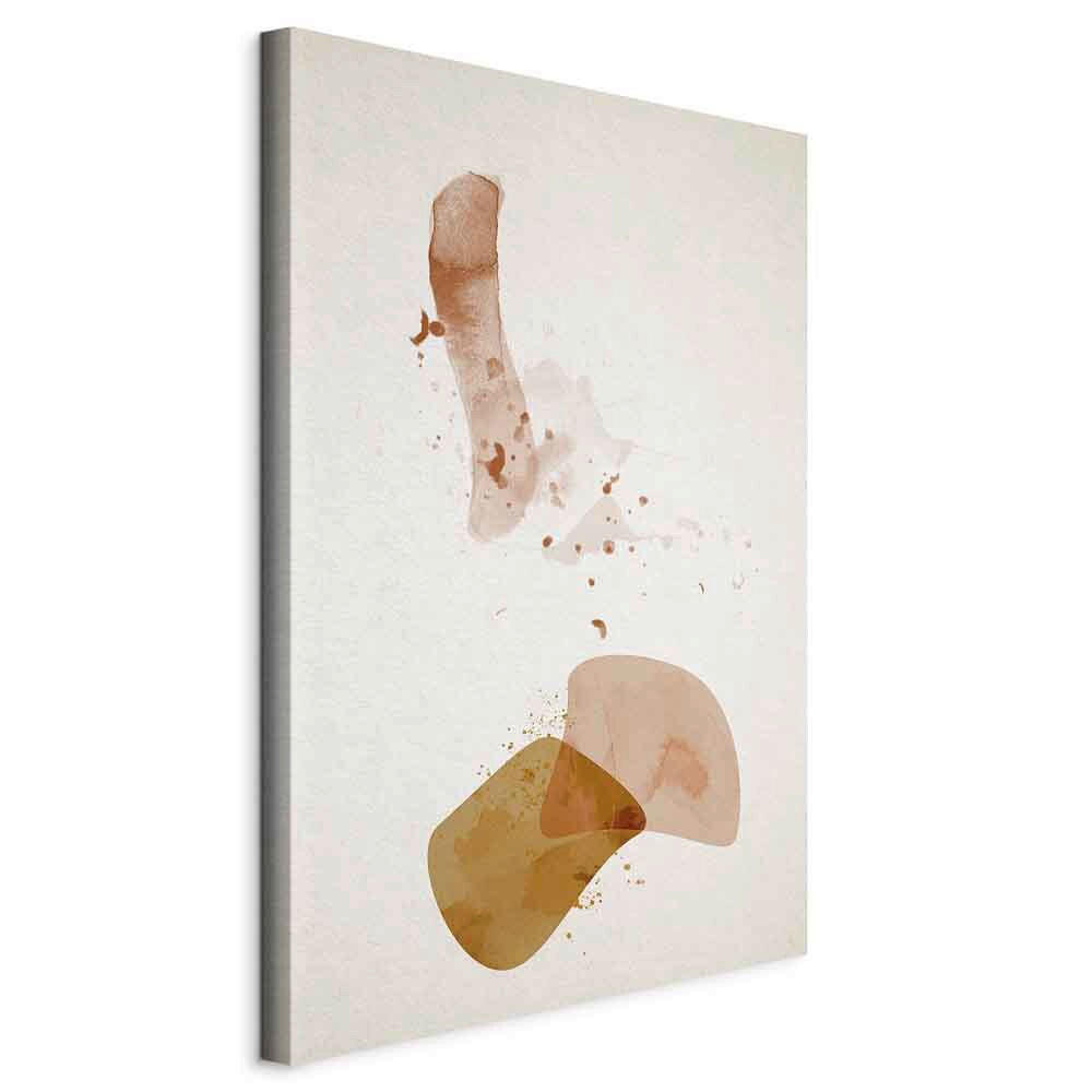 LEINWANDBILD Abstraktes, Strukturen Weiß, Beige  - Beige/Weiß, Basics, Holzwerkstoff/Textil (40/60/1,2cm) - artgeist