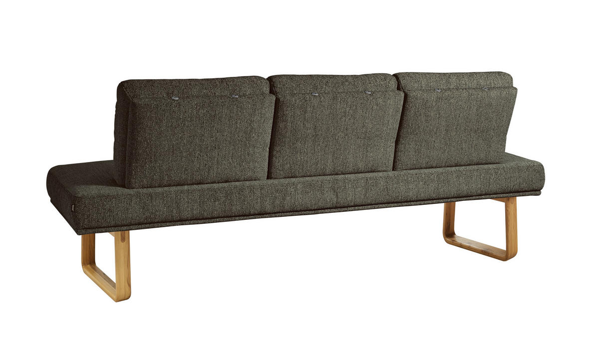 SITZBANK 209/92/78 cm  in Braun  - Eichefarben/Braun, Design, Holz/Textil (209/92/78cm) - Dieter Knoll