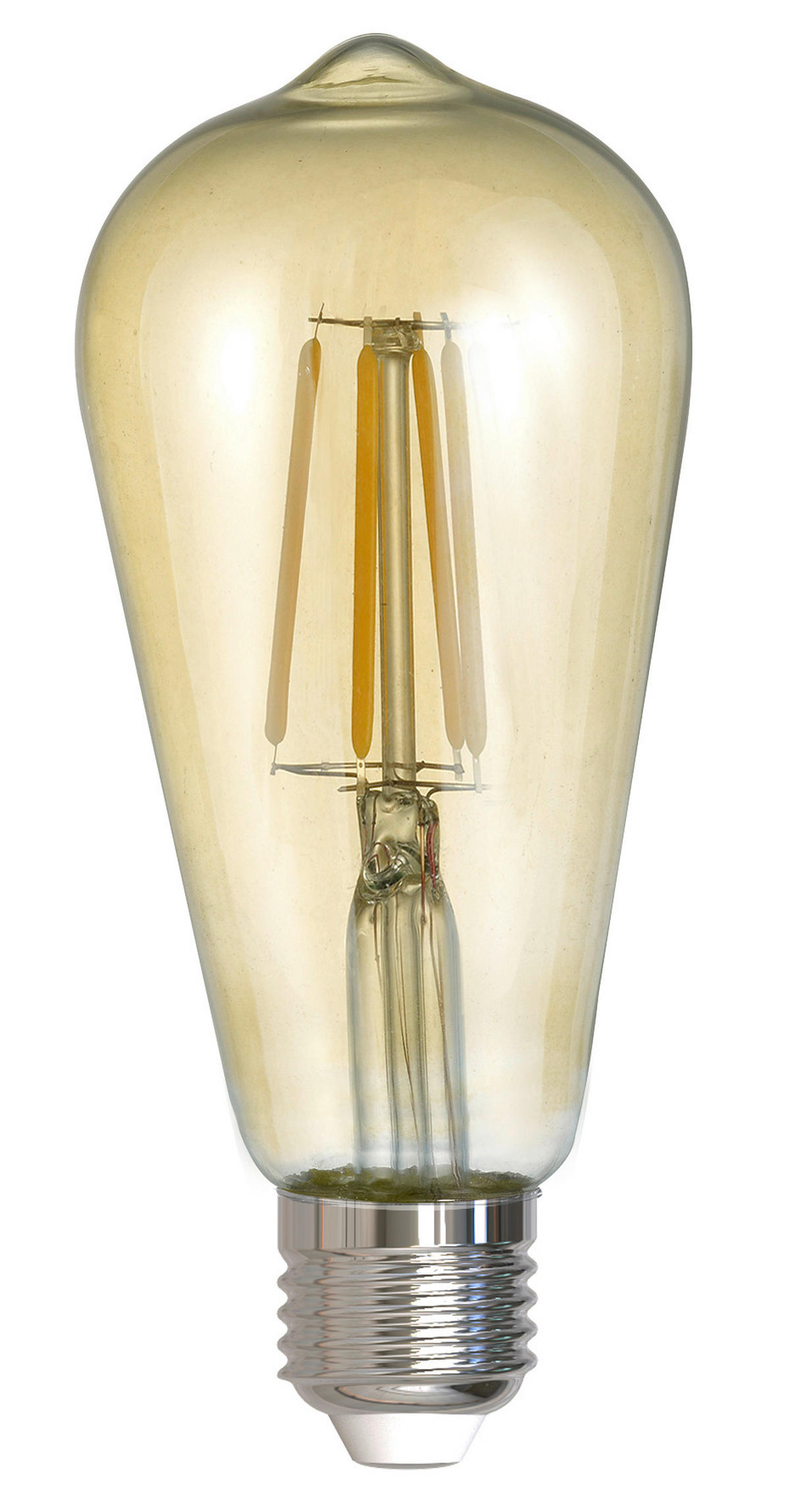 LED ŽARULJA E27 , 6,0 W , 420 lm , 2700 K   - smeđa, Basics, staklo (6,4/14cm)