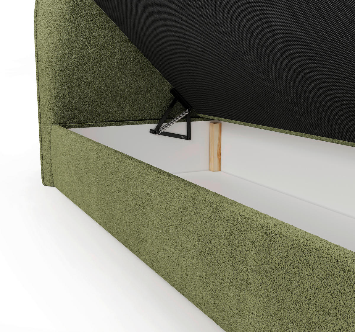 BOXBETT 180/200 cm  in Grün  - Schwarz/Grün, Design, Holz/Holzwerkstoff (180/200cm) - Chameo