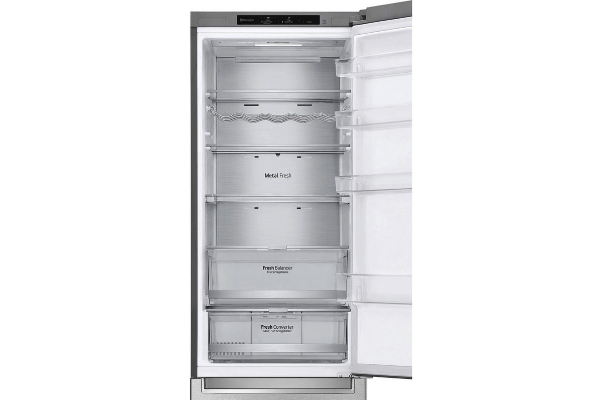KÜHL-GEFRIER-KOMBINATION 60/203/68 cm GBB92MBB3P  - Silberfarben, Trend, Glas/Kunststoff (60/203/68cm) - LG