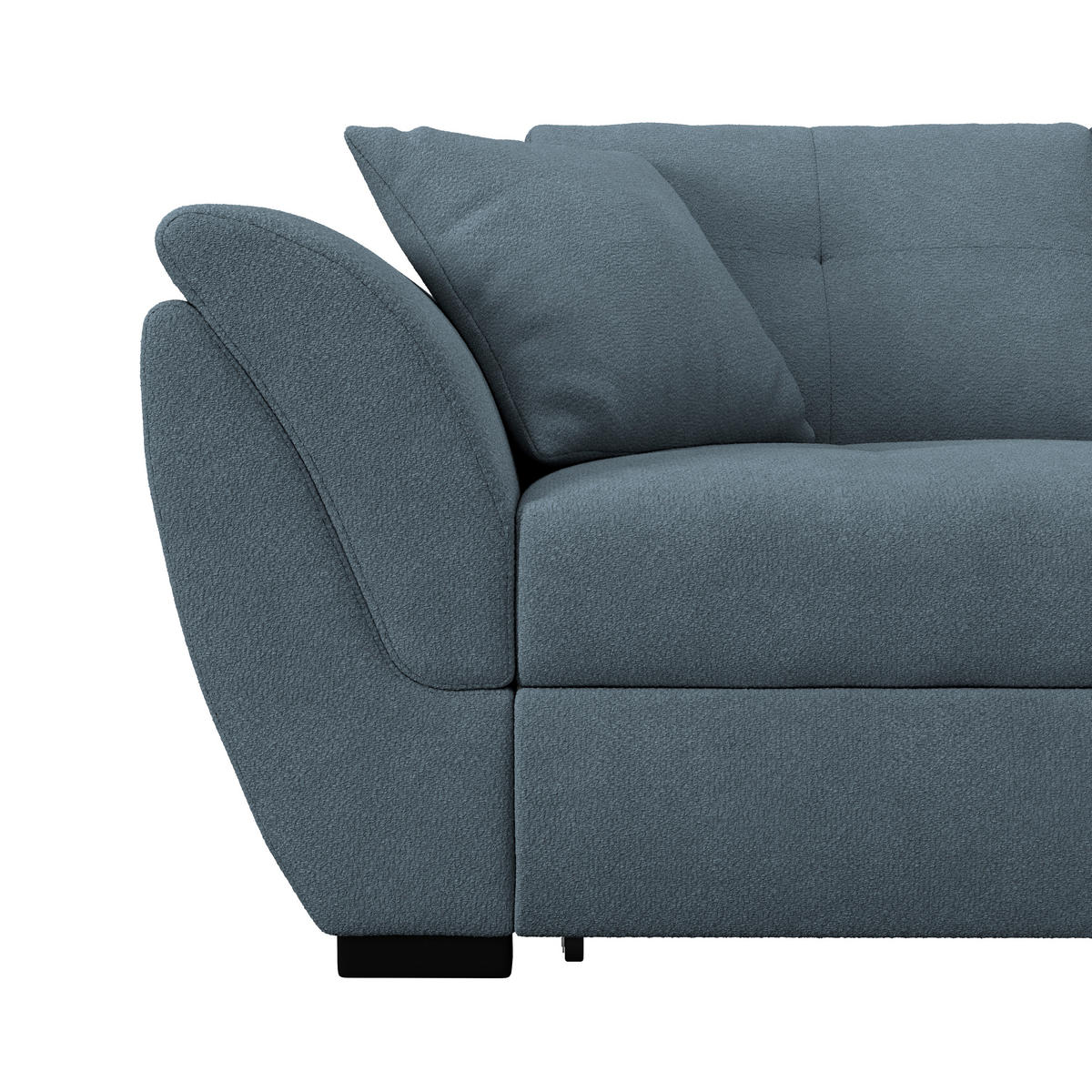 ECKSOFA Blau  - Blau/Schwarz, Konventionell, Textil (278/187cm) - MID.YOU