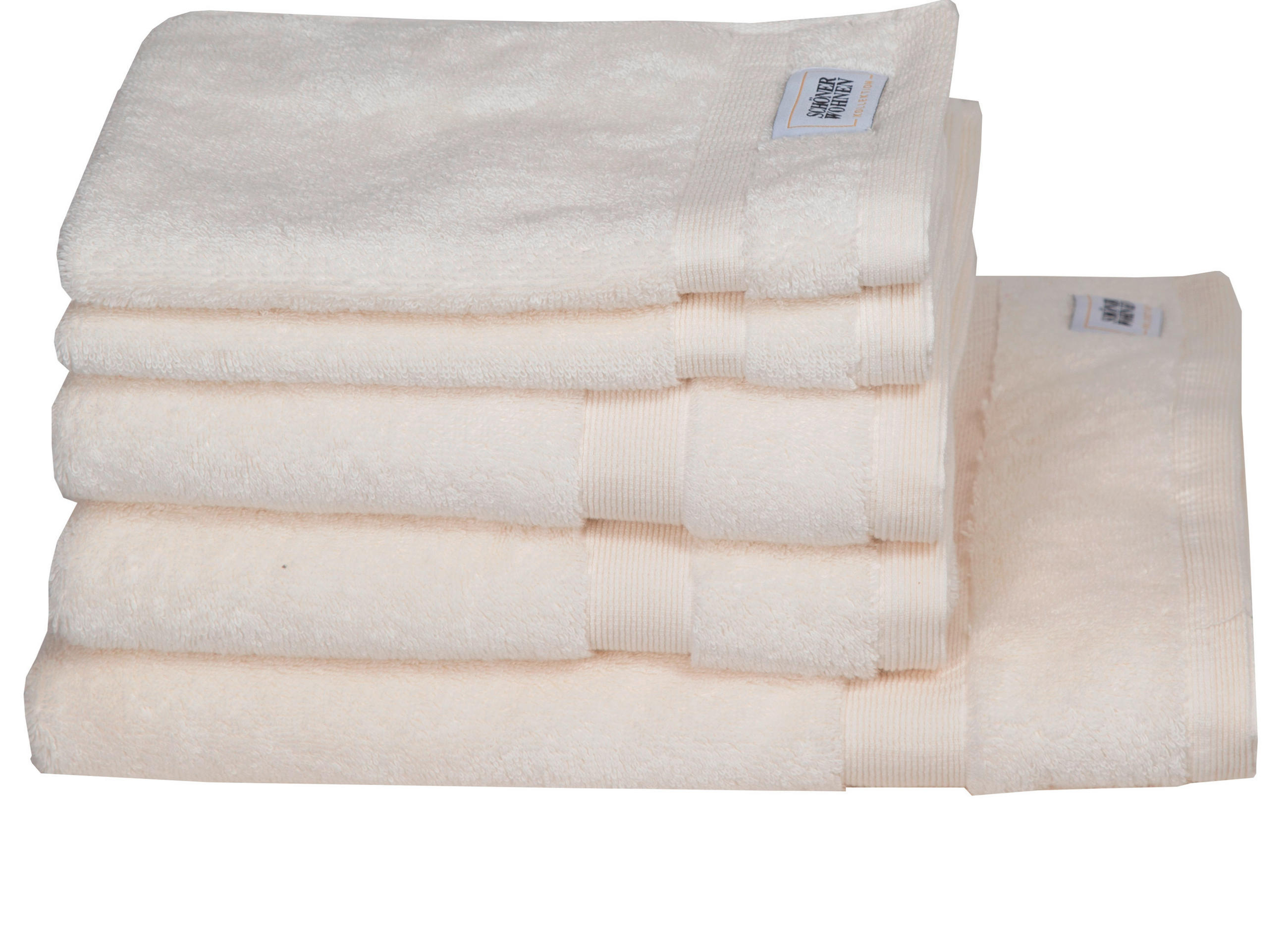 FROTTIERSET SW-Cuddly Weiß 6-teilig  - Weiß, Basics, Textil - Schöner Wohnen