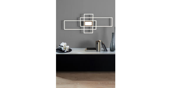 LED-DECKENLEUCHTE 105/42/6,5 cm   - Anthrazit/Weiß, Trend, Kunststoff/Metall (105/42/6,5cm) - Novel