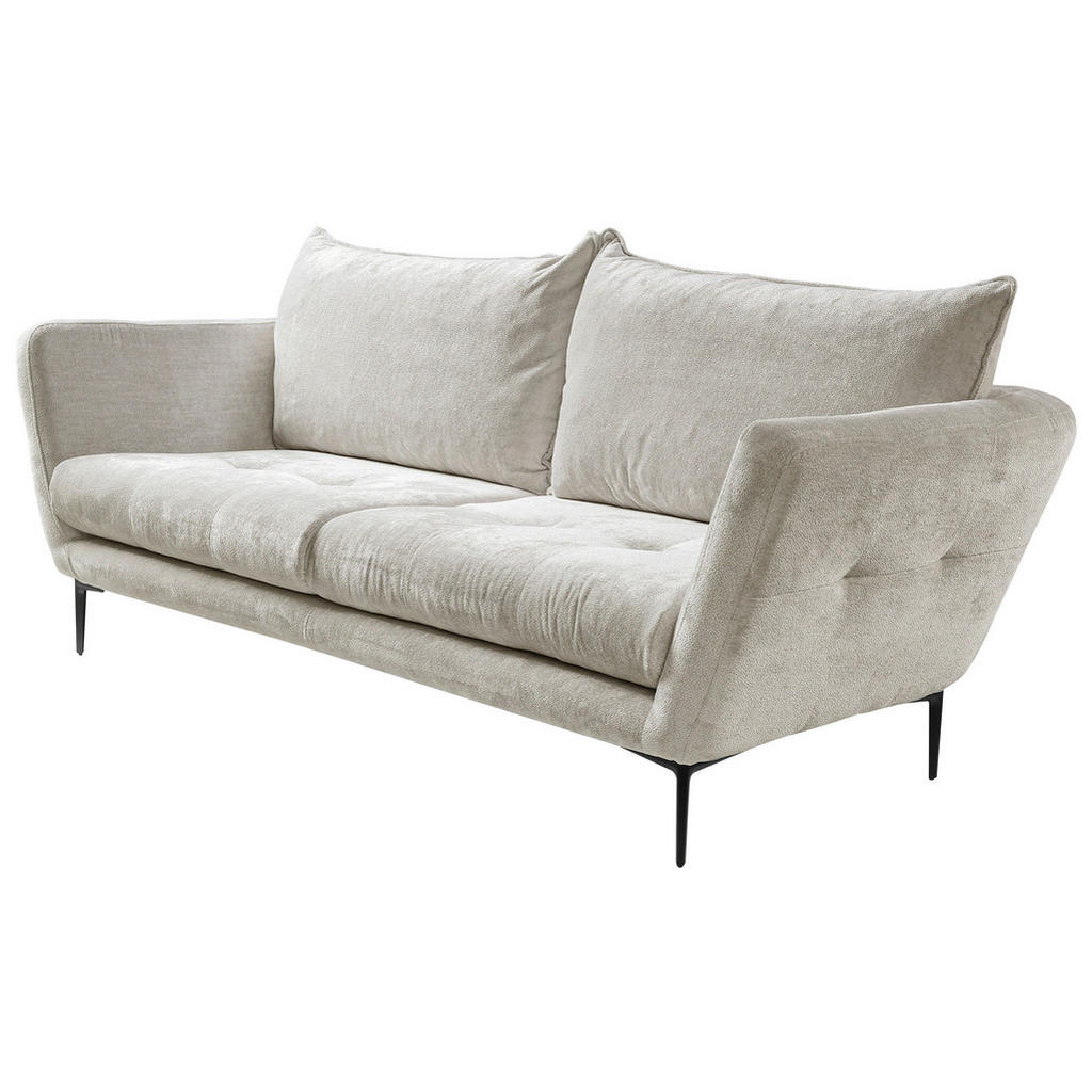 Thumbnail - Mid.you Sofa, Creme, Textil, 3-Sitzer, Füllung: Polyurethan (Pur), 225x86x95 cm, Made in EU, Wohnzimmer, Sofas & Couches...