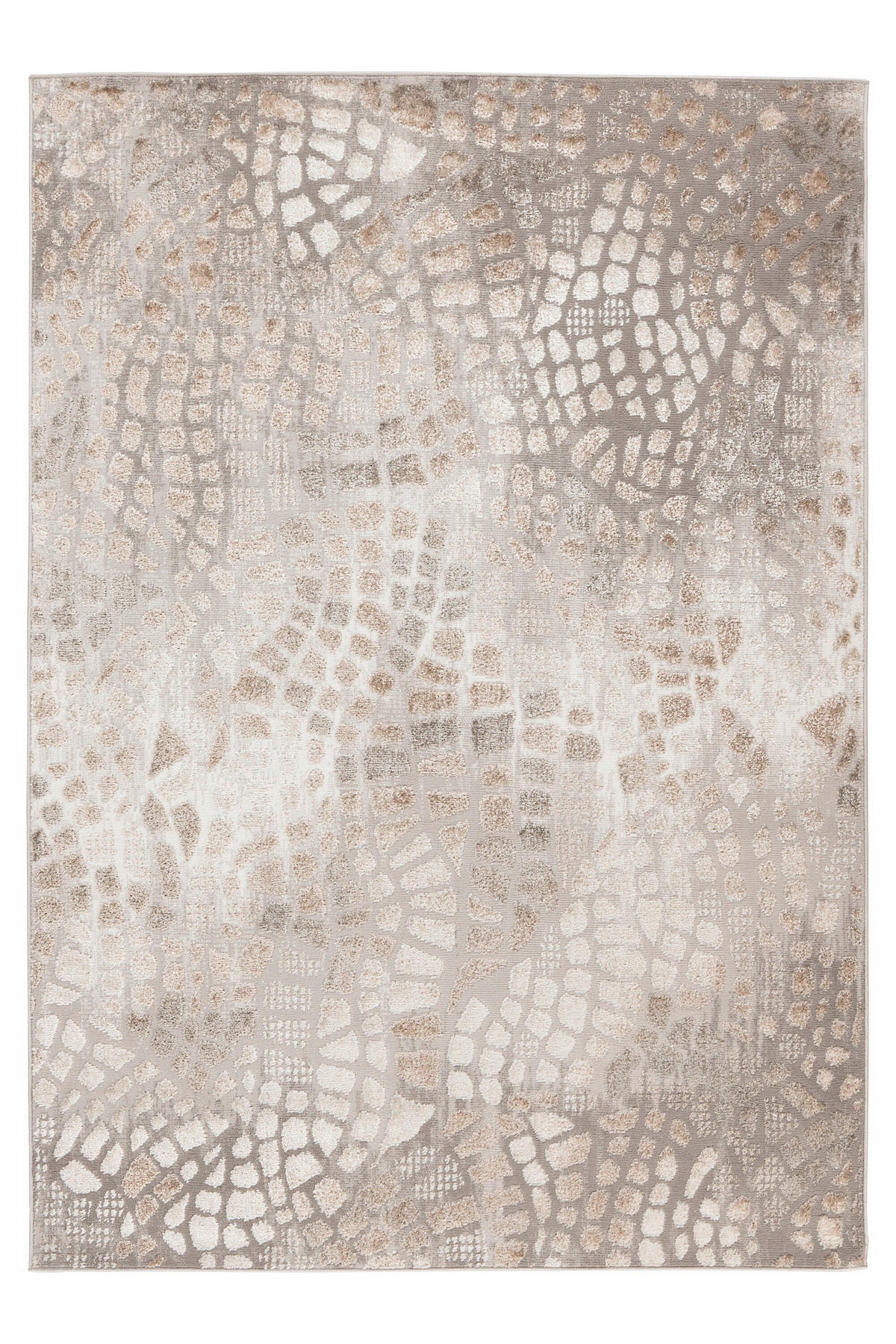 FLACHWEBETEPPICH 120/170 cm Silberfarben, Beige rechteckig  - Beige/Silberfarben, Basics, Textil (120/170cm) - Kayoom