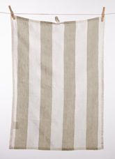GESCHIRRTUCH-SET 2-teilig Weiß, Beige  - Beige/Weiß, KONVENTIONELL, Textil (50/70cm) - Esposa
