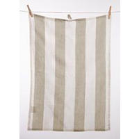 GESCHIRRTUCH-SET 2-teilig Weiß, Beige  - Beige/Weiß, KONVENTIONELL, Textil (50/70cm) - Esposa