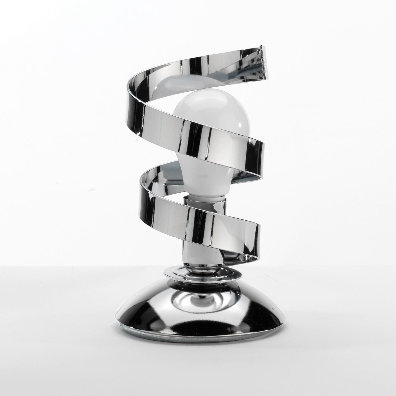 TISCHLEUCHTE 12/12/25 cm   - Chromfarben, Design, Metall (12/12/25cm)