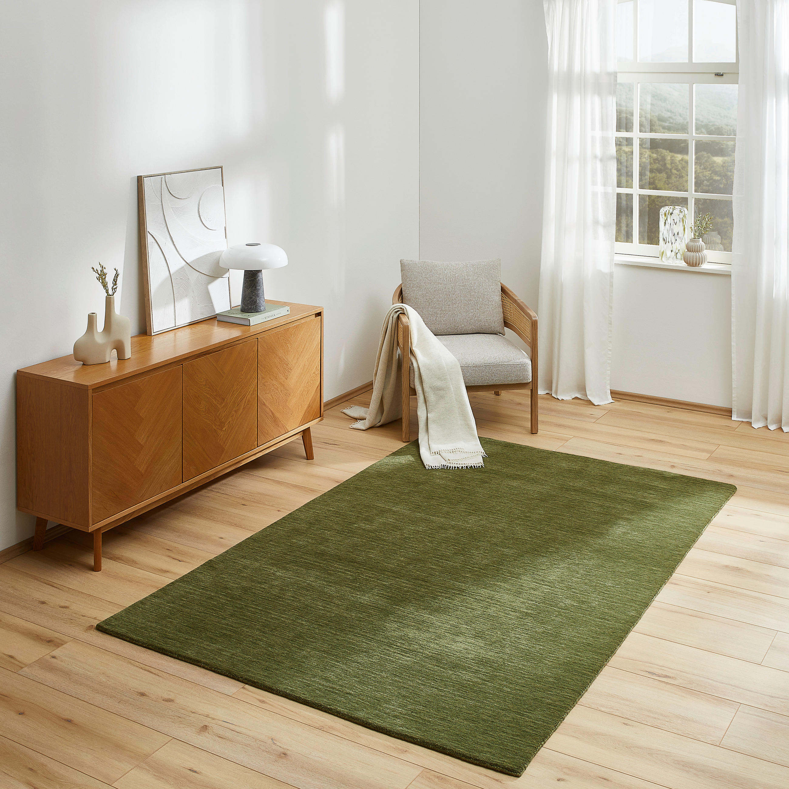 ORIENTTEPPICH 70/140 cm EDITION ALKATIF NOMAD Grün  - Grün, LIFESTYLE, Textil (70/140cm) - Cazaris