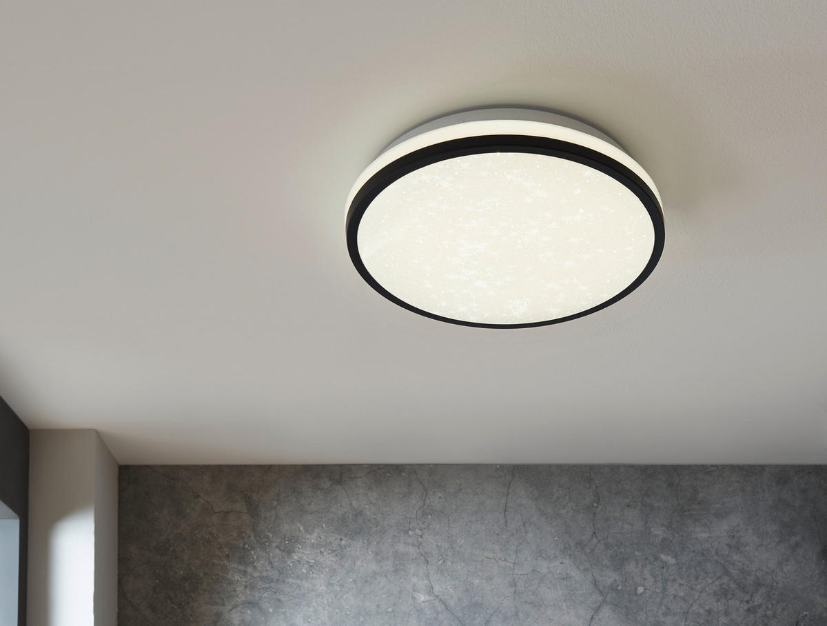 LED-DECKENLEUCHTE - Schwarz, Design, Kunststoff (28/7cm) - Briloner