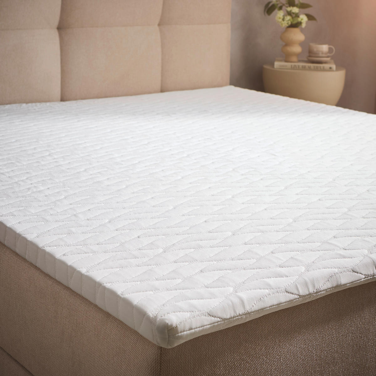 BOXBETT 140/200 cm  in Hellbraun  - Hellbraun, KONVENTIONELL, Textil (140/200cm) - Boxxx
