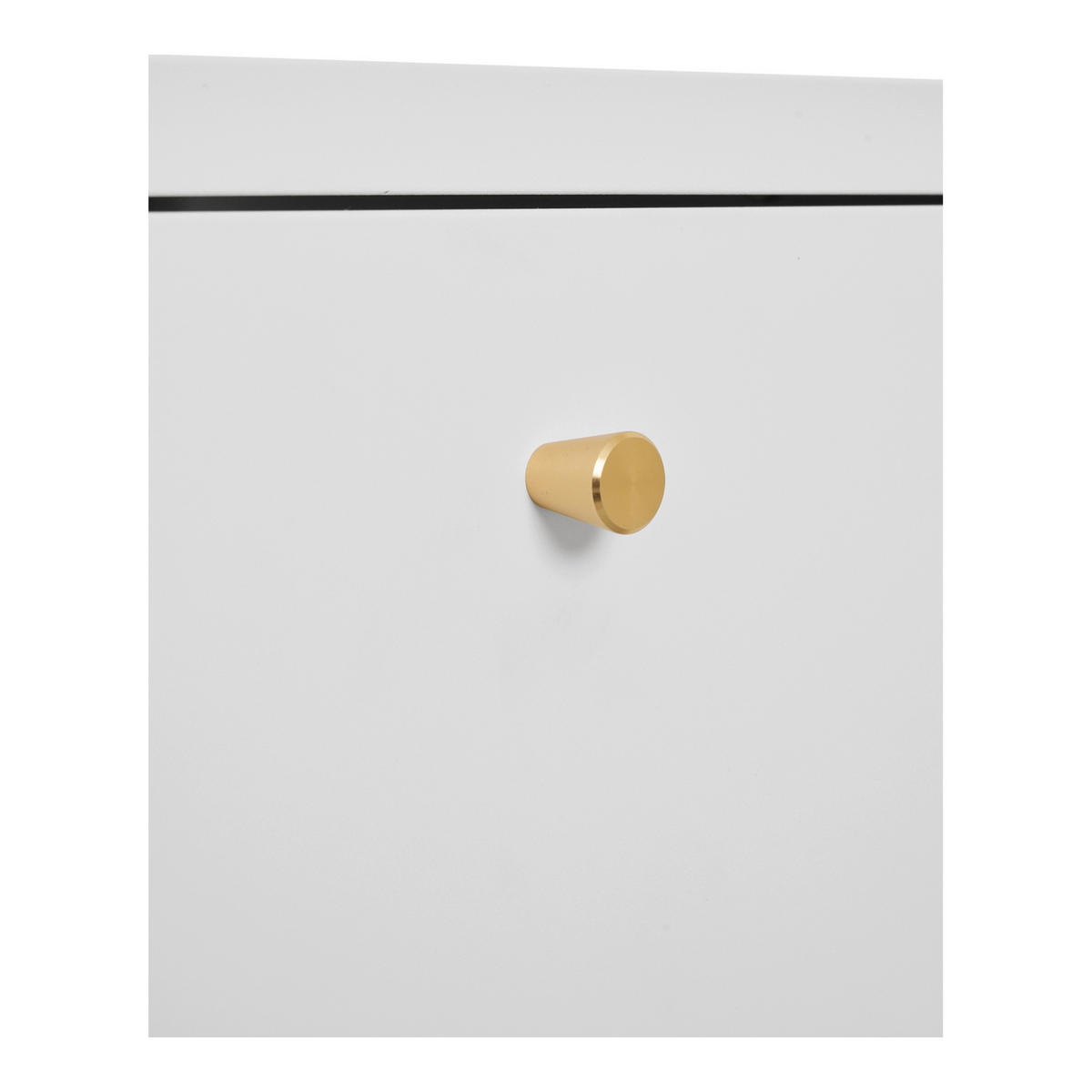 KOMMODE Dalby, 60/40/40 cm, 2 Schublade(n)  - Messingfarben/Weiß, Design, Metall (60/40/40cm) - MID.YOU