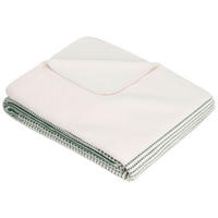 FILT 22960 Salerno 140/200 cm  - vit/grön, Klassisk, textil (140/200cm) - Ibena