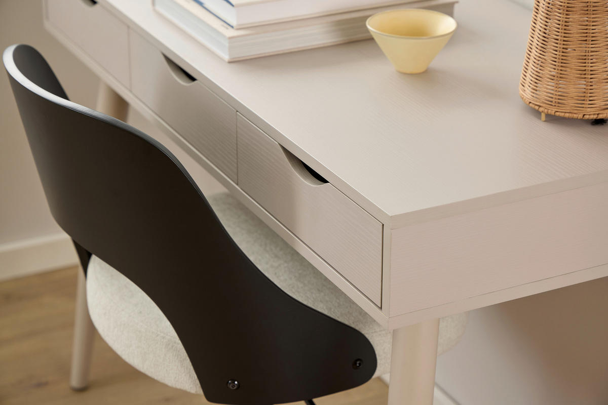 SCHREIBTISCH 110/50/77,1 cm Grau  - Grau, MODERN, Holzwerkstoff/Metall (110/50/77,1cm) - MID.YOU