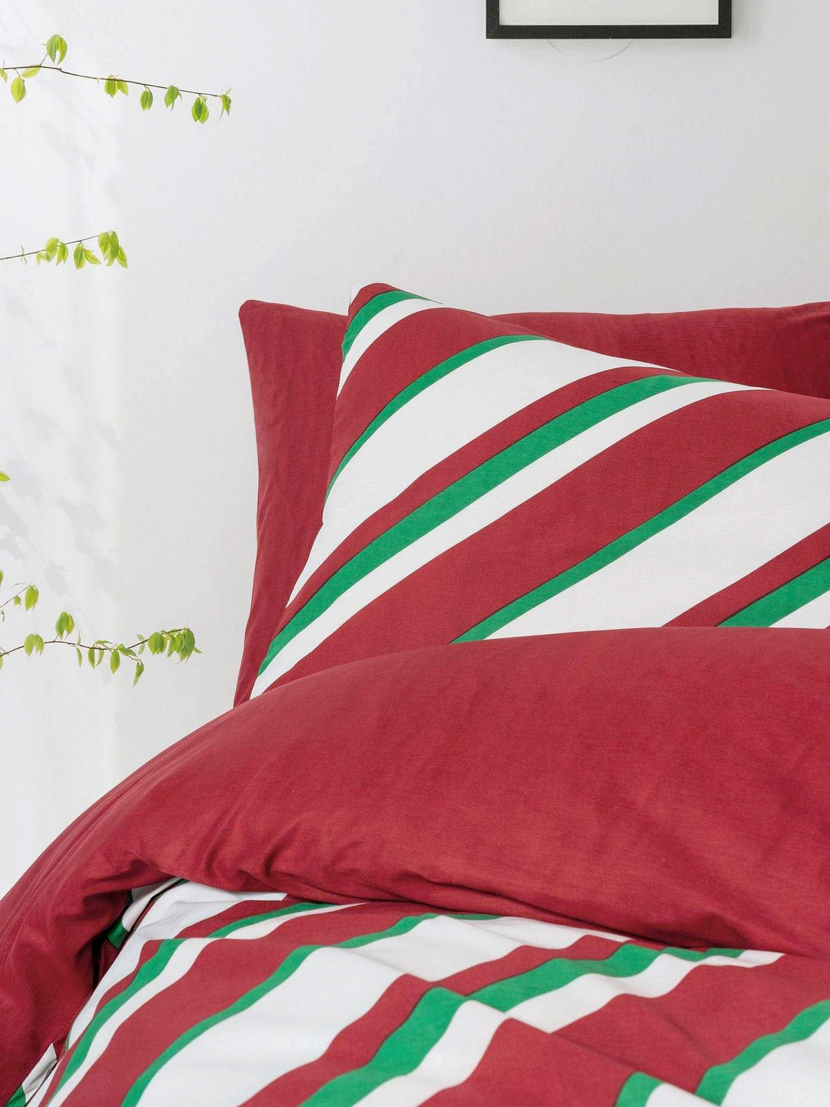 BETTWÄSCHE Merry - Red 200/200 cm  - Multicolor, Basics, Textil (200/200cm) - X-Mas