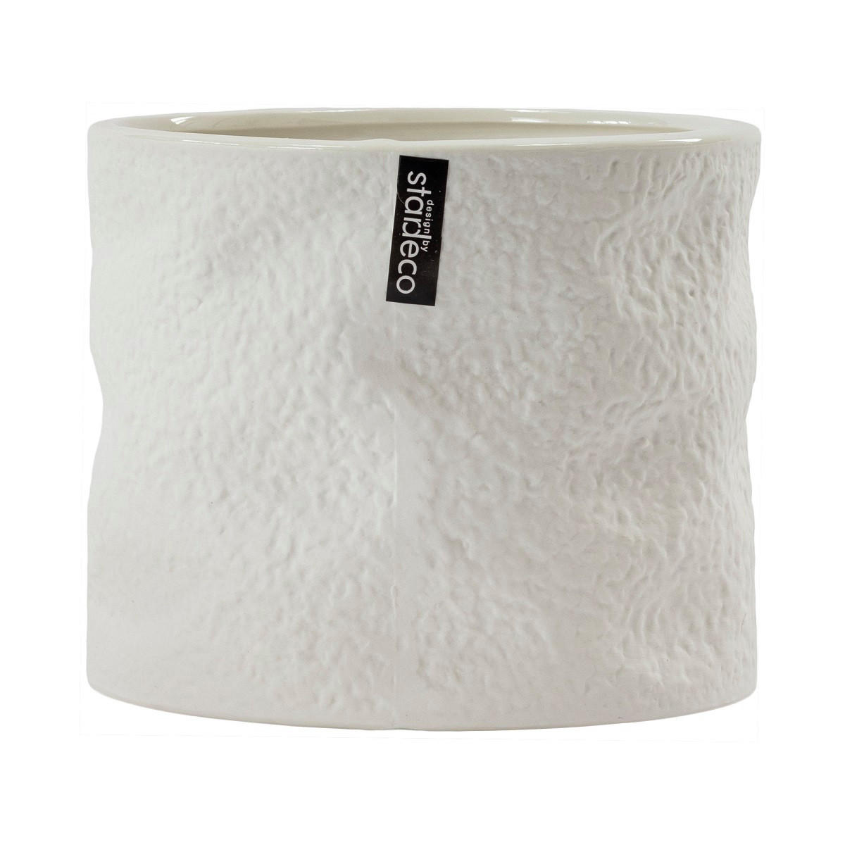 KVĚTINÁČ keramika, 15/12/15 cm - bílá, Basics, keramika (15/12/15cm)