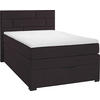 BOXSPRINGBETT 120/200 cm  in Dunkelbraun  - Wengefarben/Dunkelbraun, KONVENTIONELL, Textil (120/200cm) - Carryhome
