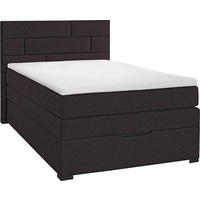 BOXSPRINGBETT 120/200 cm  in Dunkelbraun  - Wengefarben/Dunkelbraun, Konventionell, Textil (120/200cm) - Carryhome